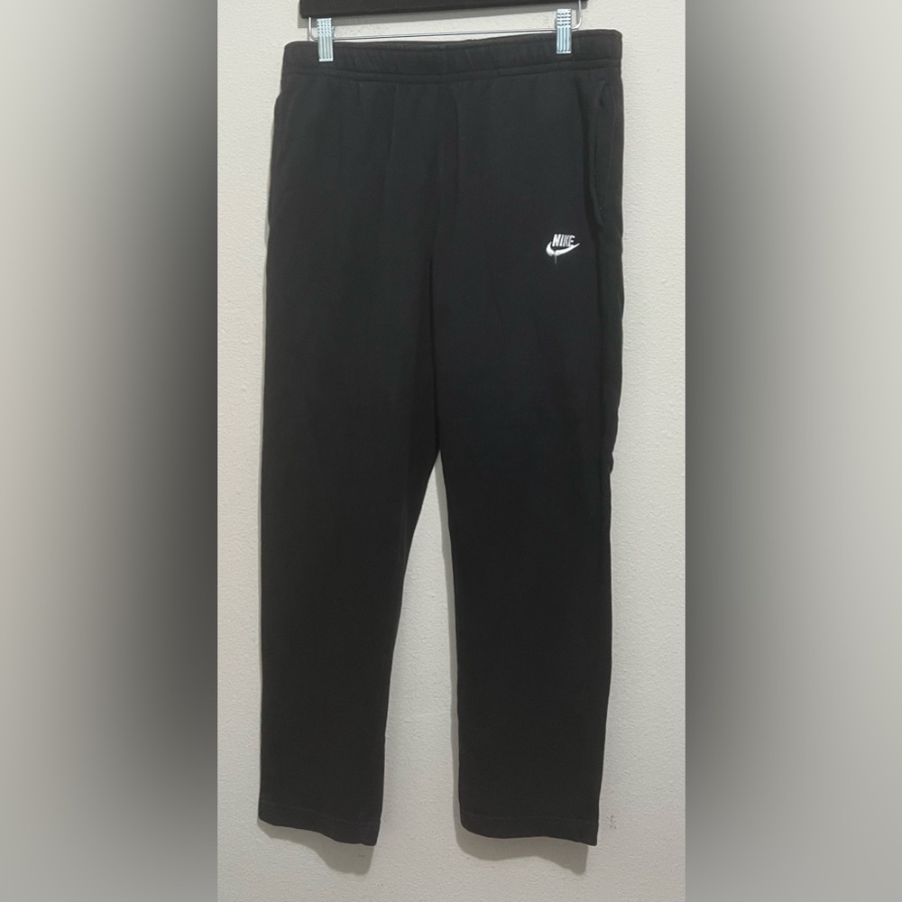 Nike Sportswear Fleece Straight Leg Black Comfy SweatPants Men's Size Large